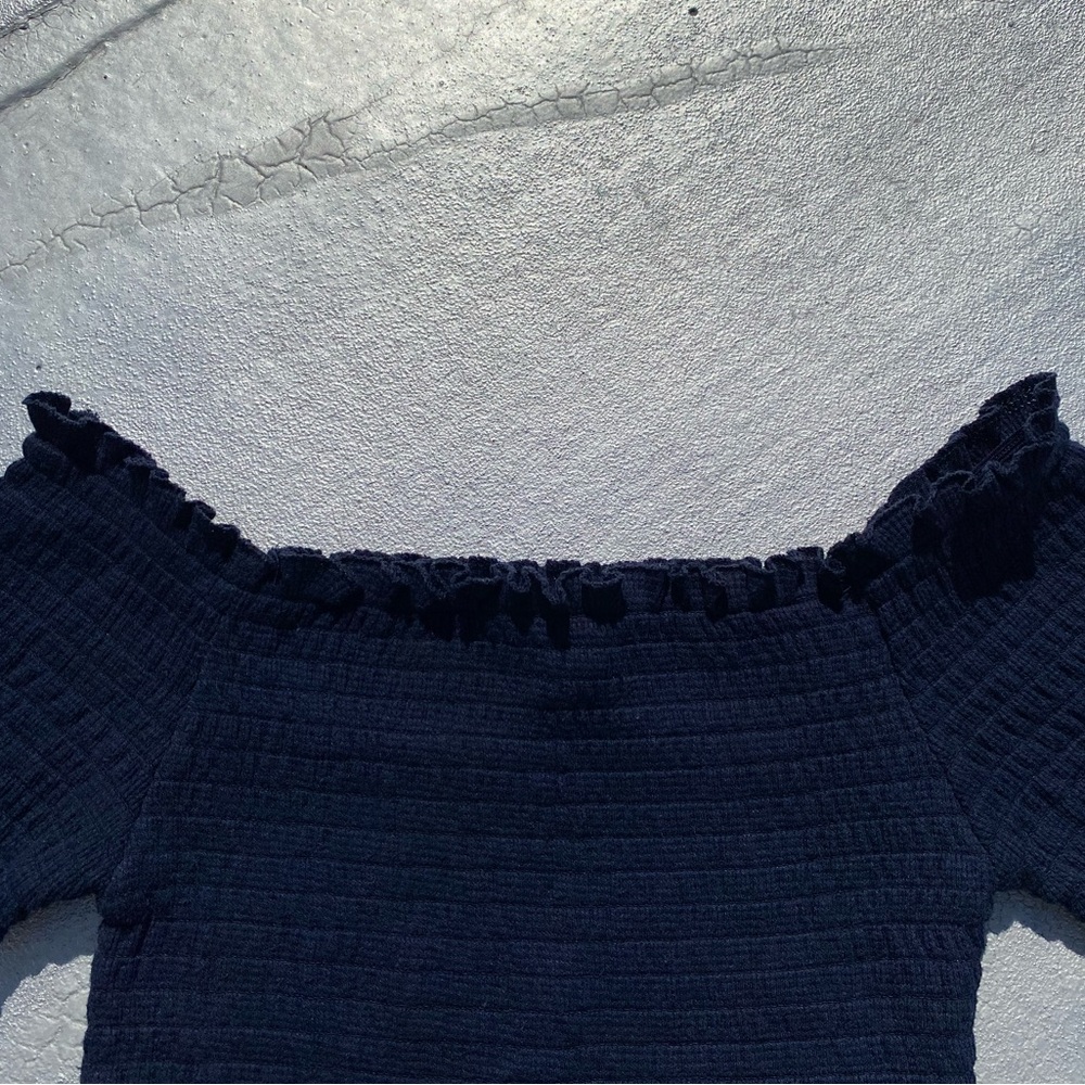 LIKE NEW Rushed/Ruffle Tee - Picture 2 of 7